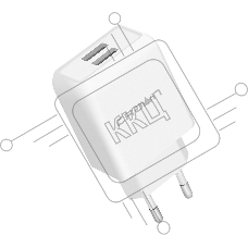 Сетевое универсальное зарядное устройство Crown CMWC-3002 белый Сетевое универсальное зарядное устройство Crown CMWC-3002 белый