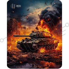 Коврик для мыши Cactus CS-MP-D04M Burning tank 300x250x3мм
