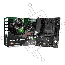 Материнская плата Maxsun Terminator B550M, AM4, AMD B550, 2xDDR4, 4xSATA, 1xM.2, 1xPCI-E 4.0 x16, 1xPCI-E 3.0 x4, 1xPCI-E 3.0 x1, 1xHDMI, 1xVGA, 1x1Gb LAN, 2xUSB-A 3.2 Gen 1, 4xUSB-A 2.0, 3x3.5 мм, 5.1, M-ATX
