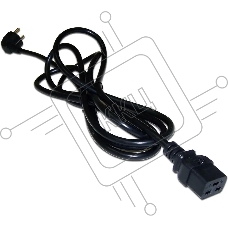 Шнур питания Lanmaster LAN-PP19/SHA-5.0-BK C19-Schuko проводник.:3x1.5мм2 5м 220В 16А черный