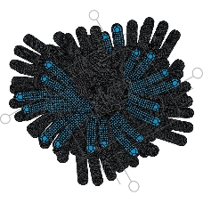 Перчатки трикотажные Сибртех х/б, 200 пар, ПВХ точка, 4 нити, 10 класс