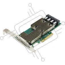 Адаптер HBA Broadcom 9305-16i SGL (05-25703-00 / 03-25703-02004)  PCIe 3.0 x8 LP, SAS/SATA 12G HBA, 16port(4*int SFF8643), 3224 IOC, (007226)