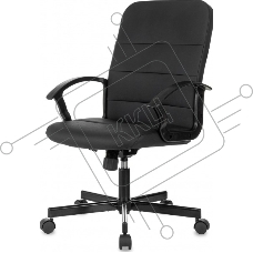 Кресло офисное Бюрократ Triest черный, эко.кожа, крестов. металл черный Кресло офисное Бюрократ Triest черный, эко.кожа, крестов. металл черный