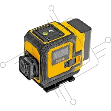 Лазерный уровень мультипризменный Denzel DLV-360-3T, 30 м, зеленый луч, Li-Ion 2,4 Aч, штатив