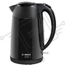 Чайник электрический Bosch TWK3P423 1.7 л, 2400 Вт, черный (корпус: нержавеющая сталь)