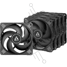 Комплект вентиляторов для корпуса Arctic P12 Max Value Pack черный, 120 мм, 3300 об/мин, 25.3 дБ, 4 pin