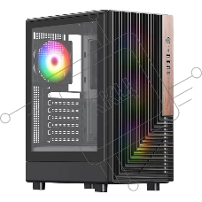 Компьютерный корпус ACD Citadel 101 ATX, Black, USB3.0*1 + USB2.0*2 + HD AUDIO, 1*12cm H1 argb fan at rear, 3*12cm H1 argb fas at front, TG