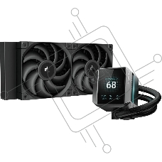 Система жидкостного охлаждения DEEPCOOL MYSTIQUE 240 черный, 120 мм, алюминий, 2150 об/мин, 36.49 дБ, 4 pin, 280 Вт