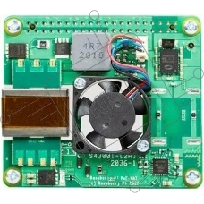 Плата Power Over Ethernet (POE) Raspberry Pi PoE HAT for Raspberry Pi 3B+ и 4B, SC0468,  для питания Raspberry Pi через Ethernet кабель. Вентилятор в комплекте. (RPI3-MODBP-POE)(RASP3328)(221-1857) (492820)