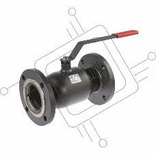 Кран шаровой Ридан JiP-R Standard FF Ду125 Ру16 с рукояткой, стандартный проход
