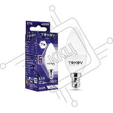 Лампа светодиодная TOKOV ELECTRIC TKE-C37-E14-7-4K 7 Вт С37 4000К Е14 176-264В