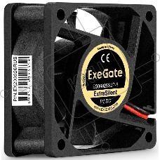 Вентилятор корпусной ExeGate ExtraSilent ES06025S2P-5, 60 мм, 2300 об/мин, 18 дБ, 2-pin, без подсветки