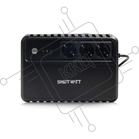 ИБП SMARTWATT UPS SAFE 1000 Line-interactive 1000VA/600W Brick (Euro x3, LED, 255x175x93(мм), 5,4 кг, гарантия 24мес. (И