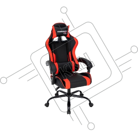 Офисное кресло Chairman CH41 экокожа, черно-красный (7145959)