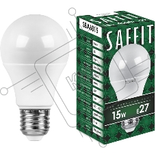 Лампа светодиодная SAFFIT SBA6015 (55011) 15 вт Е27 белый