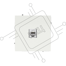 Компьютерная розетка RJ-45 без шторки, кат.5е одинарная, белый песок