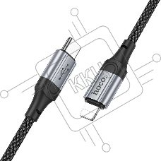 Кабель Hoco X102 Fresh iP USB Type-C (m)-Lightning (m) 1м черный коробка