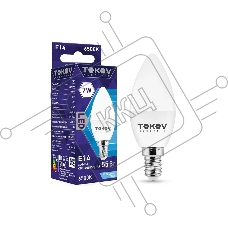 Лампа светодиодная TOKOV ELECTRIC 7Вт С37 6500К Е14 176-264В