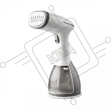 Ручной отпариватель BQ SG1005H White-Gray, Мощность 1500 Ватт , Резервуар для воды 280 мл, Для всех типов ткани, Быстрый нагрев, Вертикальное и горизонтальное отпаривание, Постоянный пар до 25 г/мин, Подошва из нержавеющей стали, Съемный резервуар для вод