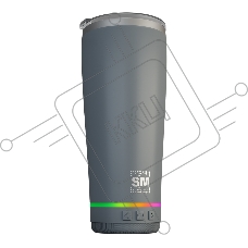 Термокружка с портативной колонкой SOUNDMAX SM-TC001(серый)