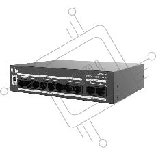 Коммутатор Uniview NSW2020-8T2GT-LPOE-IN, 8×100 Мбит/с PoE+ + 2×1 Гбит/с Uplink, неуправляемый