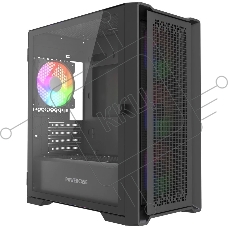 Корпус PowerCase ByteFlow Micro Black LE, Micro-Tower, чёрный