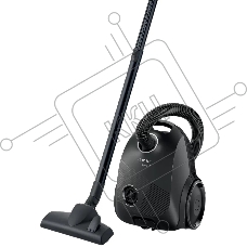 Пылесос Bosch BGBS2LB1 чёрный, 600 Вт, уборка сухая, пылесборник мешок, 3.5 л