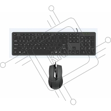 Комплект клавиатура и мышь ABR SW-CMS1052 ( USB, 104 клавиш, 1000 dpi, 1.5м, RU/EN)