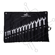 Набор комбинированных гаечных ключей 14 шт Deli DL130014B Спецификация: 10 мм, 11 мм, 12 мм, 13 мм, 14 мм, 16 мм, 17 мм, 18 мм, 19 мм, 21 мм, 24 мм, 27 мм, 30 мм, 32 мм. Матовая хромированная поверхность. Тканевая упаковка.