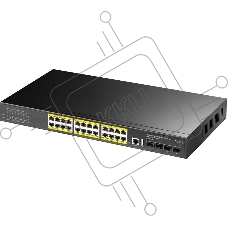 Коммутатор Cudy GS5024PS4 (L3) 24x1Гбит/с 4SFP+ 24PoE+ 400W управляемый