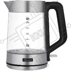 Чайник электрический Rondell RDE-1008 1.7л. 2200Вт прозрачный корпус: стекло