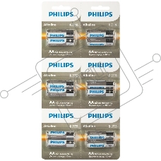 Элемент питания алкалиновый AA/LR6 1.5В Entry отрывной набор (блист. 12шт) Philips Б0064636