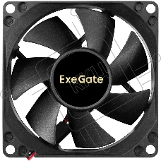 Вентилятор корпусной ExeGate ExtraSilent ES08025H2P, 80 мм, 1900 об/мин, 19 дБ, 2-pin, без подсветки