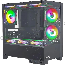 Компьютерный корпус AeroCool / Formula Cristal Z1M черный без БП mATX 2xUSB2.0 1xUSB3.0 audio bott PSU