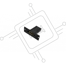 Модуль-переходник [WRTS-DP] Wize Display port для врезного лючка в стол