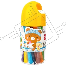 Масляная пастель Deli 72054 с поворотным механизмом, 12 цветов, длина 130мм, диаметр 13мм, пластиковая туба