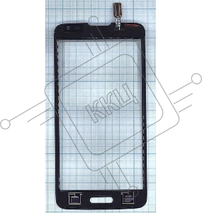 Сенсорное стекло (тачскрин) для LG L90 D405, черное
