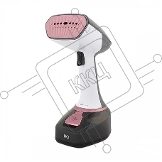 Ручной отпариватель BQ SG1006H Gray-Pink, Мощность 1700 Ватт, 2 в 1. Отпаривание и глажка, 2 режима подачи пара, Для всех типов ткани, Вертикальное и горизонтальное отпаривание, Сухая глажка, Резервуар для воды 280 мл, Постоянный пар до 25 г/мин, Керамиче