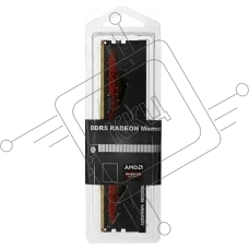 Оперативная память AMD Radeon R5, DDR5, 32GB (1x32GB), 5200MHz, CL40, с радиатором, красный/черный