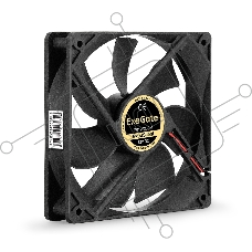 Вентилятор для корпуса ExeGate ExtraSilent ES12025SM черный, 120 мм, 1400 об/мин, 24 дБ, 2 pin