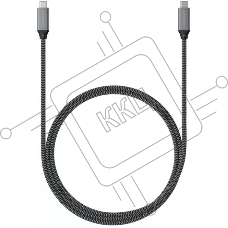 Кабель Satechi  ST-U4C25M USB Type-C - USB Type-C  0.25м для зарядки и передачи данных (до 100W), серый космос