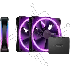 Вентилятор для корпуса Case Cooler NZXT F120 RGb DUO Triple Pack (120x120x25mm, 4-pin PWM, RGb, 48.58CFM, 29dBA, 1800RPM, белый, 3pcs)