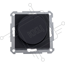 Светорегулятор поворотно-нажимной AtlasDesign 400Вт механизм карбон SE ATN001023