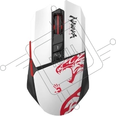 Мышь беспроводная A4Tech Bloody R36 Ultra черный/белый/красный, 12000dpi, USB, радиоканал, кнопки - 7