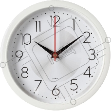 Часы настенные аналоговые Бюрократ WallC-R69P D22см белый