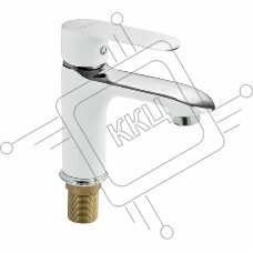 Смеситель на раковину GFMARK 5230 шаровый комбинированный с белой эмалью