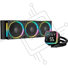 Система жидкостного охлаждения Deepcool LQ360 Ultra ARGb Soc-AM5/AM4/1200/1700/1851 черный 4-pin 38.71dB Al LCD 350W 1840gr Ret (R-LQ360-BKASMC-G-1)