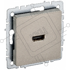 Розетка HDMI IEK BRITE РHDMI-0-БрШ шампань