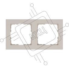 Рамка 2-м G-Classic Jasmart G1002T тауп