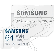 Флеш карта microSDXC 64GB Samsung MB-MC64SA EVO Plus + adapter
